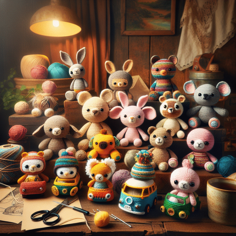 Brinquedos artesanais de crochê: carinho em cada laçada