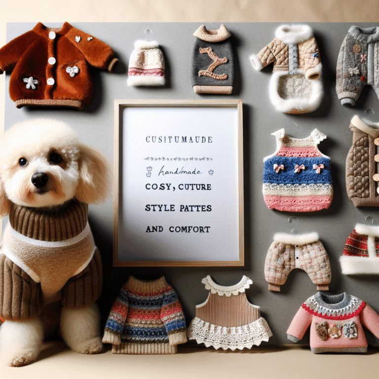 roupinhas artesanais para cães: estilo e conforto para seu melhor amigo