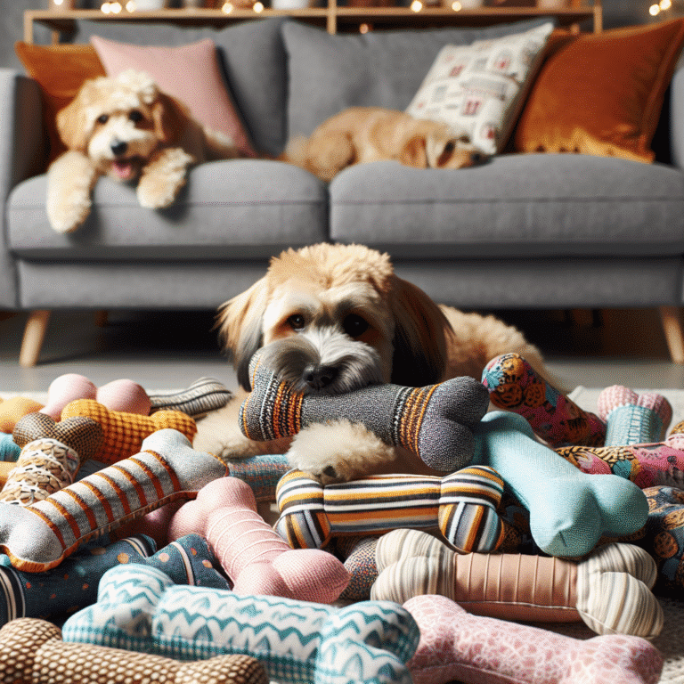 Ossos de tecido para cães: conforto e diversão
