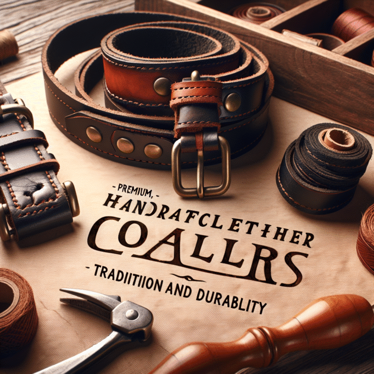 coleiras de couro feitas à mão: tradição e durabilidade