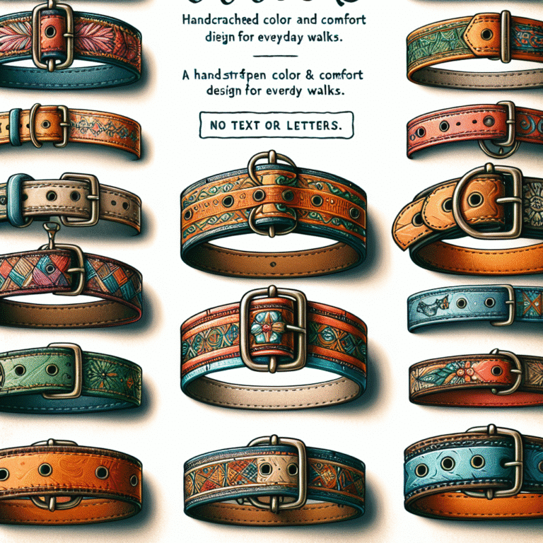 Coleiras Artesanais para Cães: Estilo e Conforto em Cada Passeio