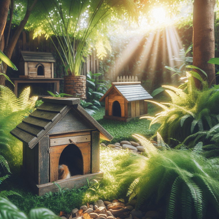 Casinhas de madeira rústica para pets