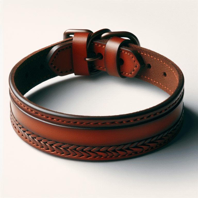 coleiras de couro feitas à mão: durabilidade e elegância
