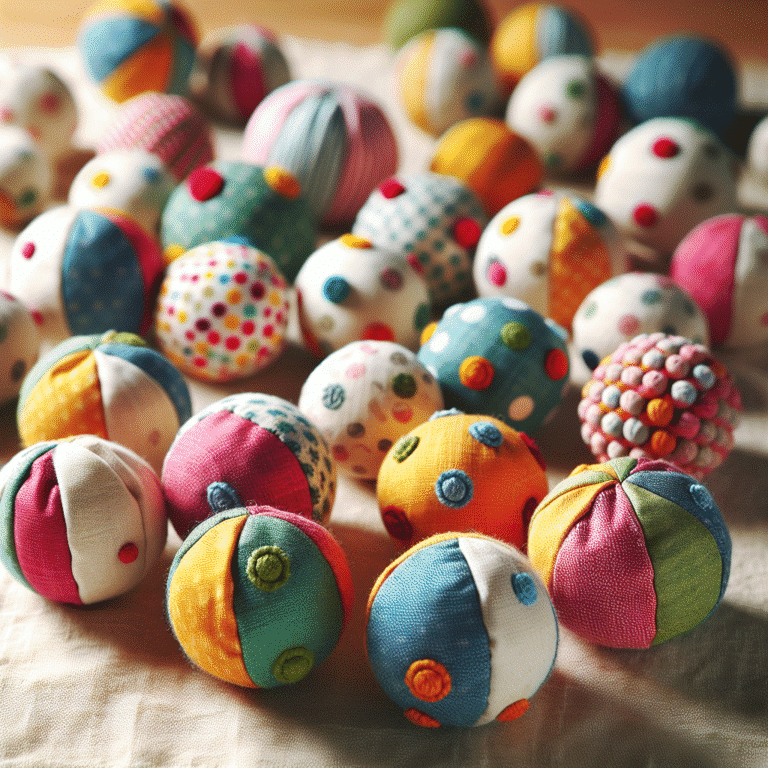 Bolas de tecido feitas à mão: a diversão suave para pets