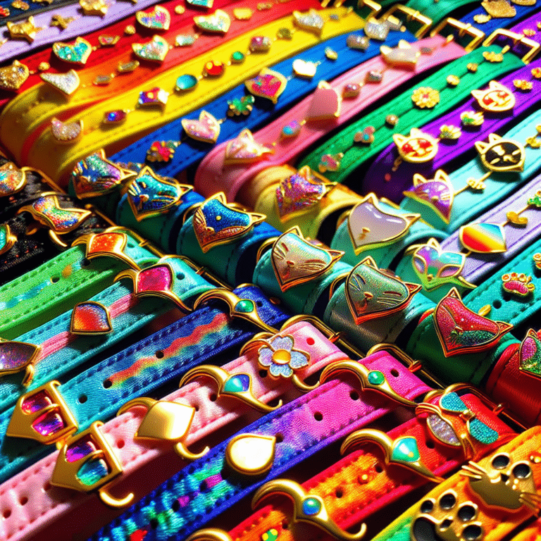 coleiras coloridas para gatos: charme felino em cada passeio