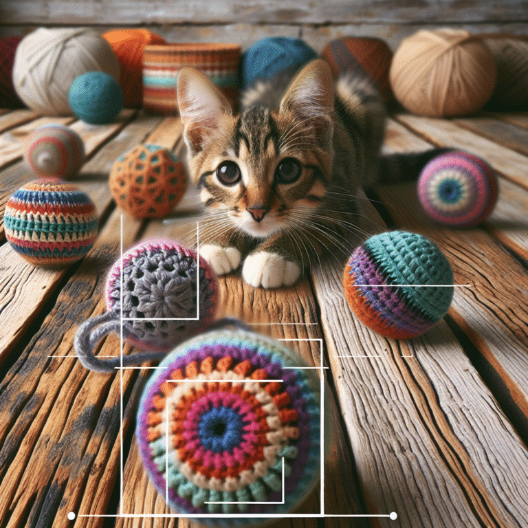 Jogos de crochê: estimule a mente do seu felino