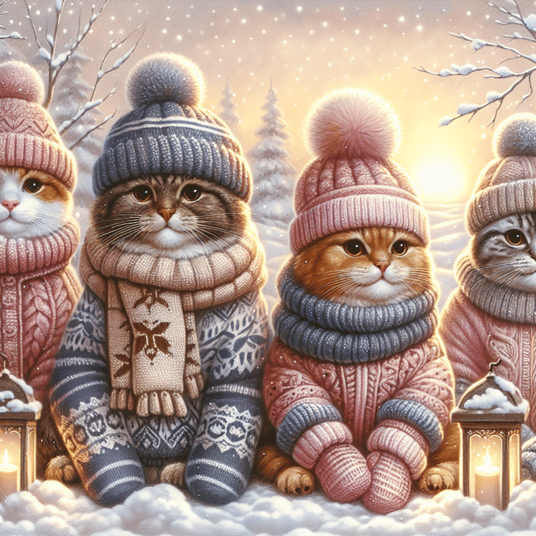 roupas quentinhas para gatos no inverno: aquecendo o coração felino