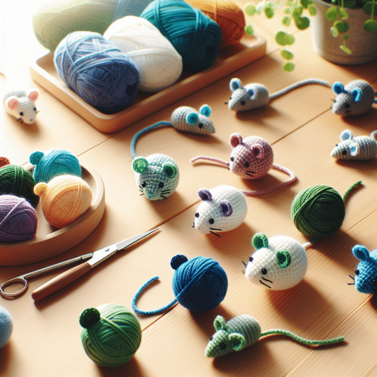 Criando brinquedos sustentáveis de crochê para gatos