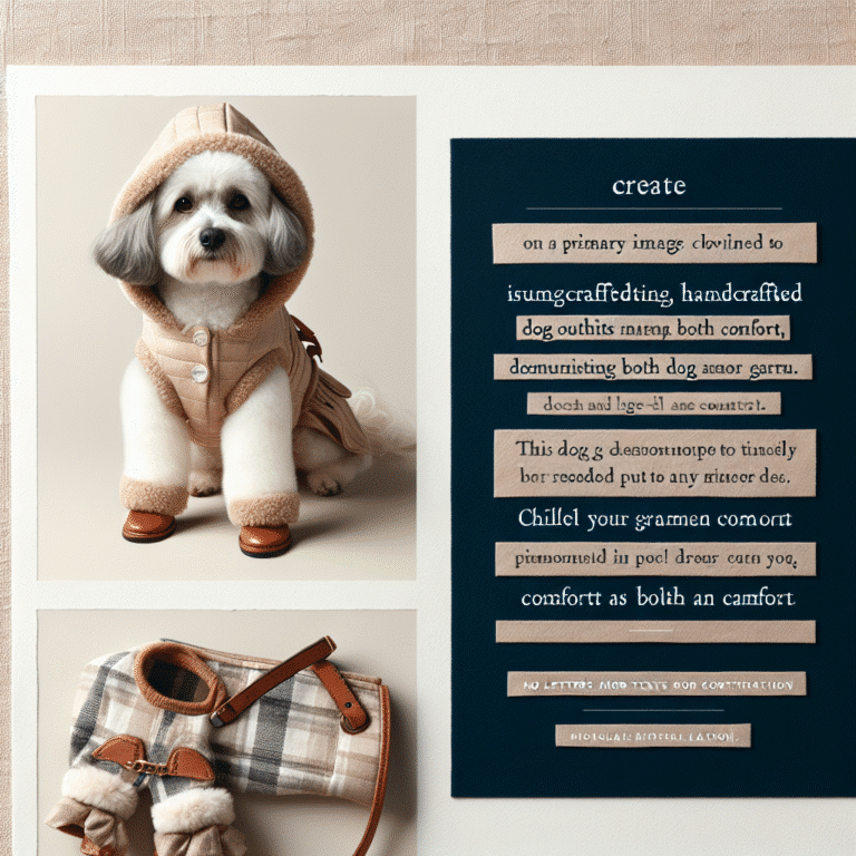 roupinhas artesanais para cães: estilo e conforto