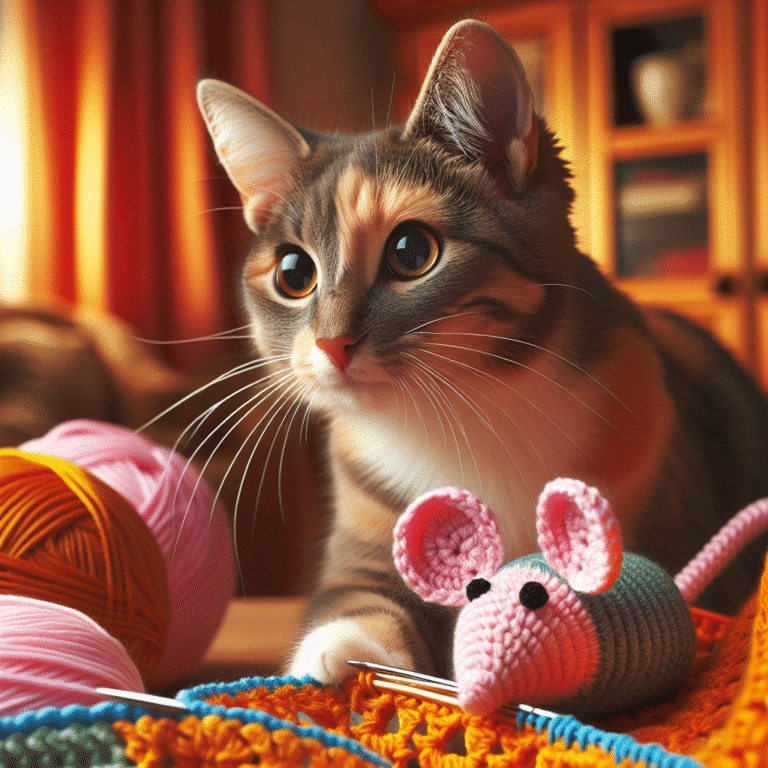 Jogos de crochê: estimule a mente do seu felino
