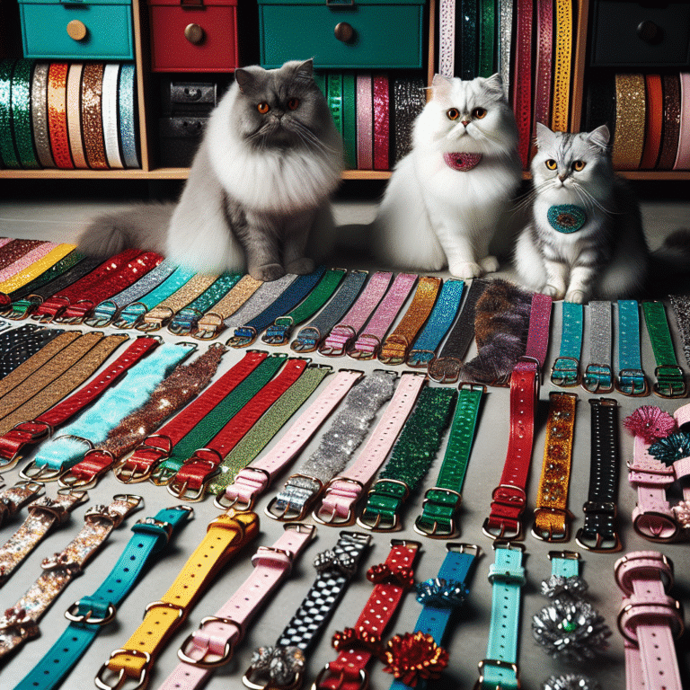coleiras coloridas para gatos: moda felina