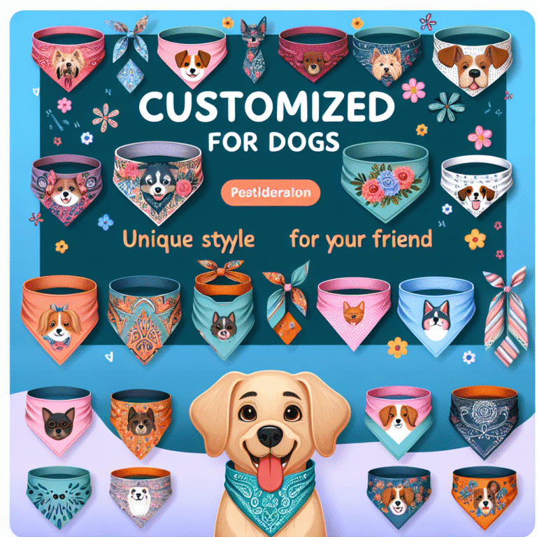 bandanas personalizadas para cães: estilo único para seu amigo