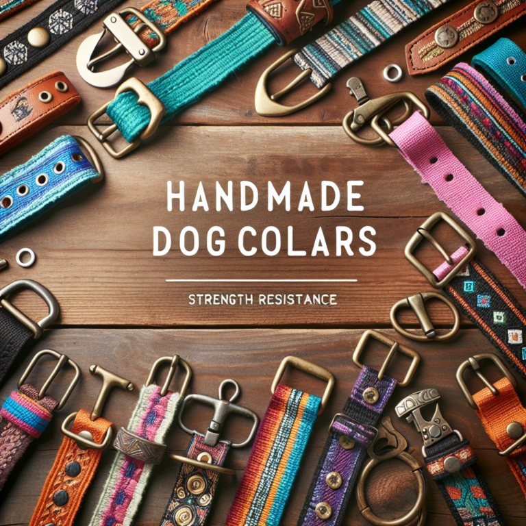 coleiras artesanais de nylon: resistência e beleza