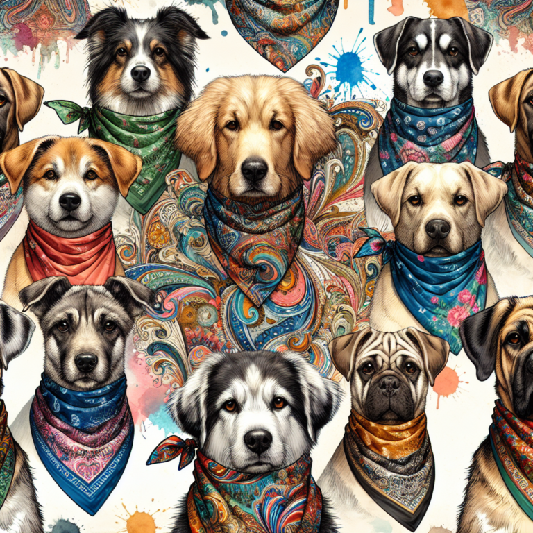 bandanas personalizadas para cães: moda única