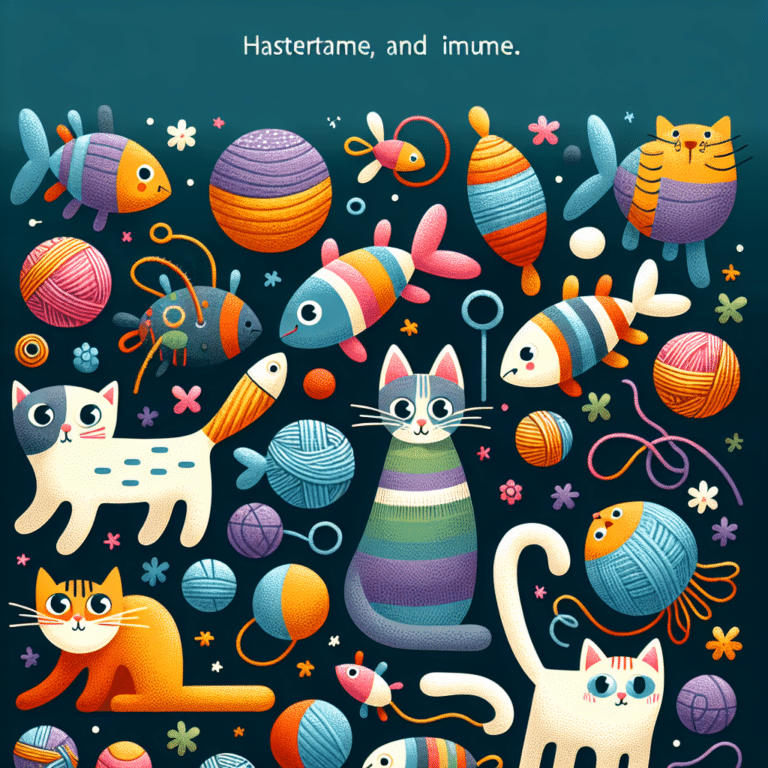 Brinquedos de feltro para gatos: leveza e fofura nas brincadeiras