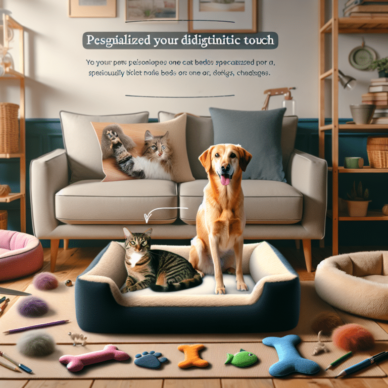 camas personalizadas para gatos e cachorros: um toque único