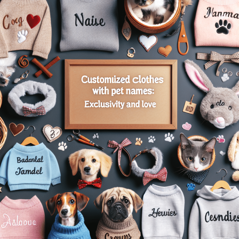 roupas personalizadas com nome do pet: exclusividade e amor