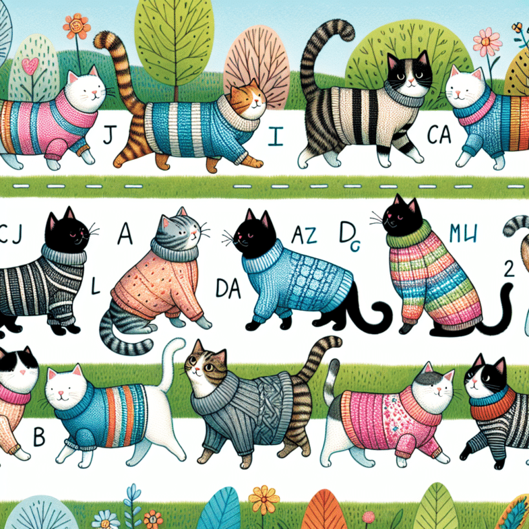 caminhadas de tricô para gatos: um toque de aconchego