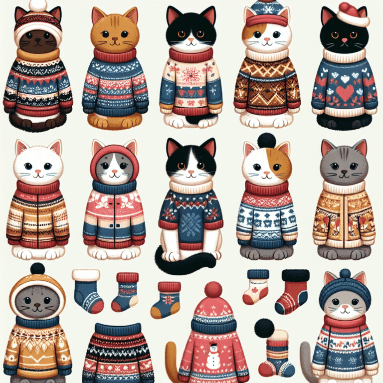 roupas quentinhas para gatos no inverno: proteção e estilo
