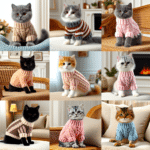camisetas de tricô para gatos: charme e aconchego