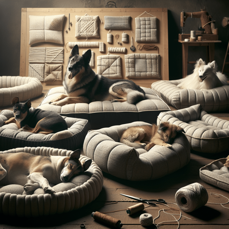 camas artesanais confortáveis para cães