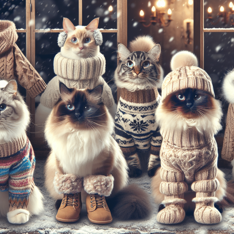 roupas quentinhas para gatos no inverno: proteção e estilo